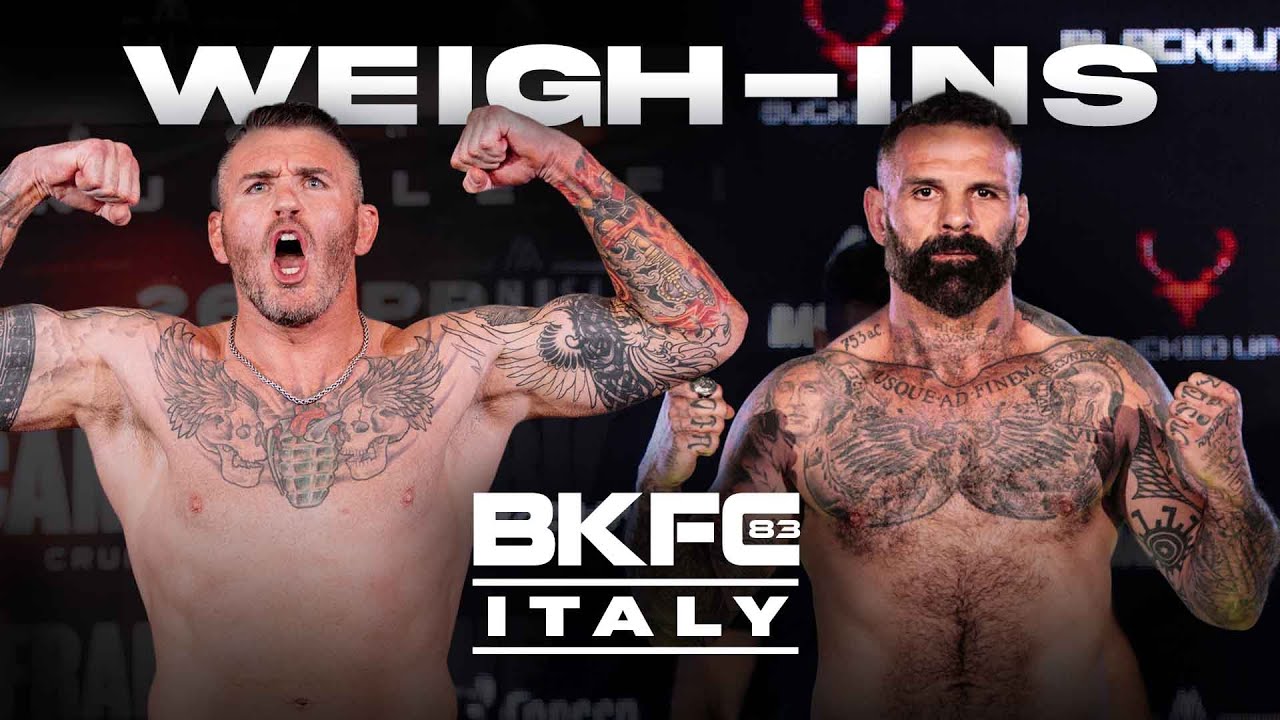 BKFC 83 ITALY CAMOZZI vs SAKARA Weigh-In | LIVE!