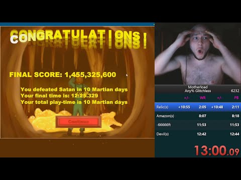 Motherload WR in 12:25