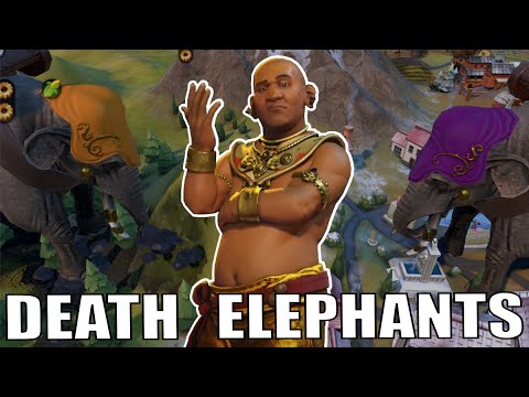Civ 6 |  A Relaxing, Peaceful, Culture Game With DEATH ELEPHANTS (#2 Khmer Deity ++ Civilization VI)