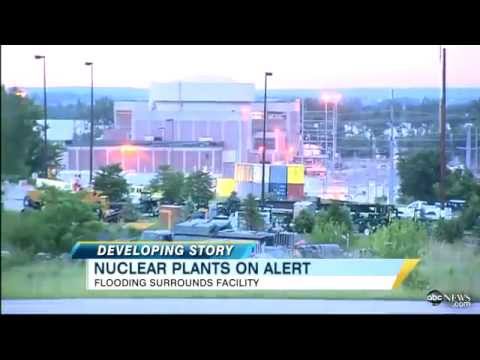 6-27-11 Nebraska Nuke Plant Flood Waters Collapse Berm at Fort Calhoun Nuclear Station .