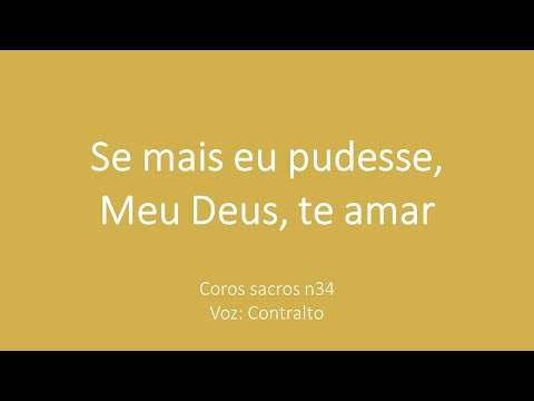 Se mais eu pudesse - Contralto
