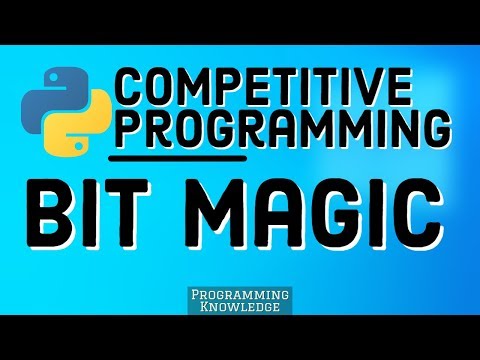 Competitive Programming with Python | Bit Magic Binary representation of numbers