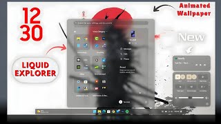 New Glass Taskbar & Start Menu for Windows 10/11 + Live Wallpaper Upgr