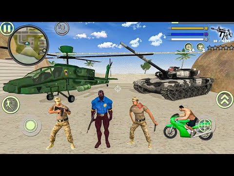Panther Police Spider Rope Hero Vice Town Simulator Fly New Plane #45 - Android Gameplay