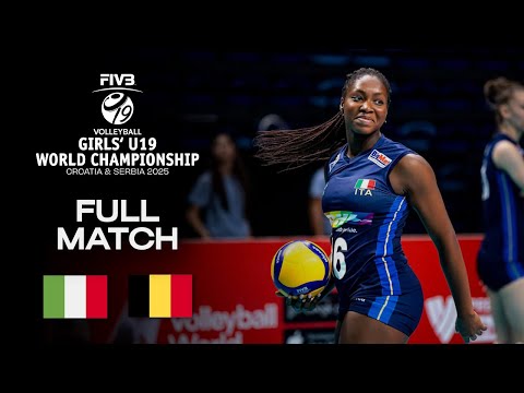 Italy vs. Belgium - Pool D (SRB) | Girls' U19 World Champs 2025 - Full Match