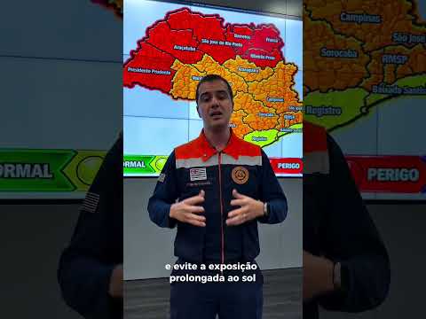 🥵 Defesa Civil alerta para onda de calor e riscos de incêndios florestais no Estado de São Paulo