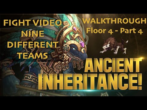 Ancient Inheritance Season 2 - Walkthrough - Floor 4 part 4 - Fights! - Epic Seven Guild PVE CoOp
