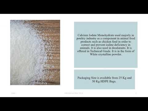 Calcium Iodate Monohydrate