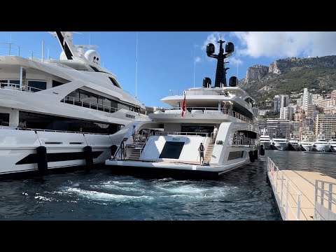 62m RIO YACHT DOCKING FOR MONACO YACHT SHOW - CRN - @archiesvlogmc