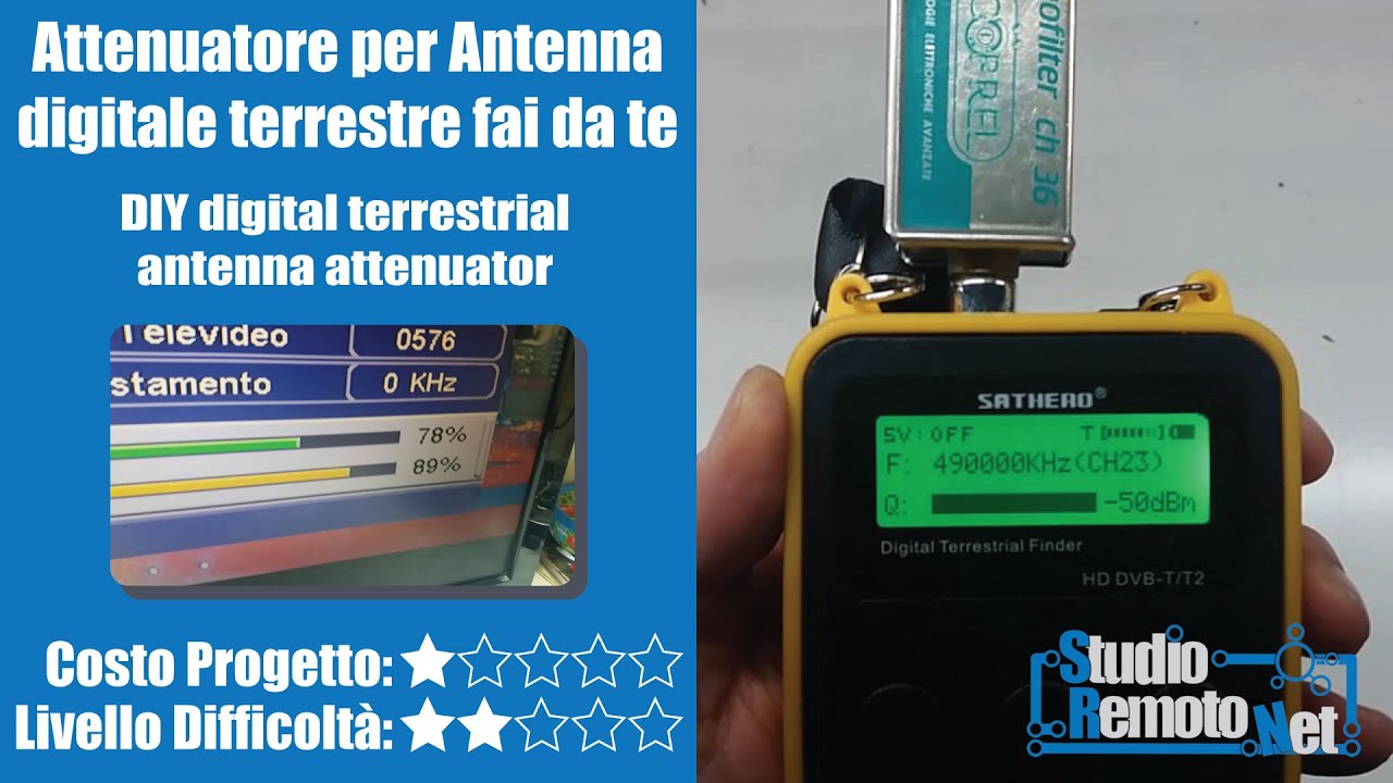 Attenuatore Antenna per digitale terrestre - Fai da te
