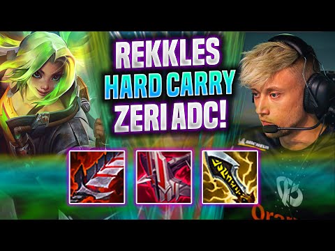 REKKLES HARD CARRY WITH ZERI! - KC Rekkles Plays Zeri ADC vs Nilah! | Season 2022