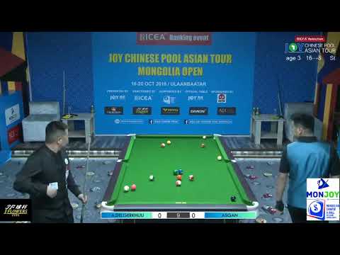 A Delgerkhuu VS Asgan - Last 16 - 2019 Joy Chinese Pool Asian Tour Mongolia Open