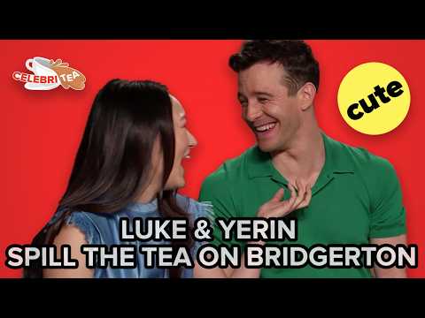 Luke Thompson & Yerin Ha Spill The Tea On Bridgerton | CelebriTea