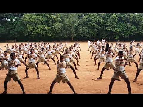 policer training, unarmed combat(karate) practice