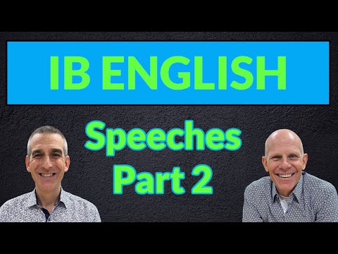 IB ENGLISH A: Analyzing Speeches - Video 2