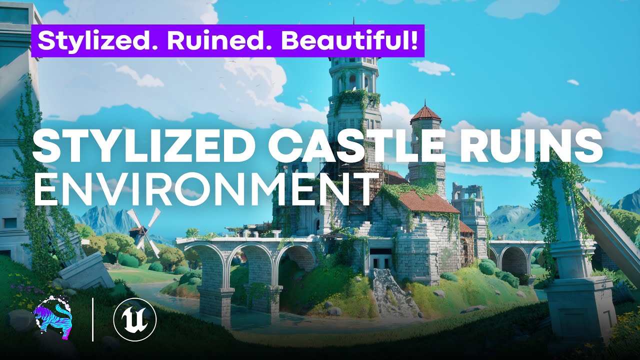 Stylized Castle Ruins Environment | Showcase | Unreal Engine | Game-Ready Assets