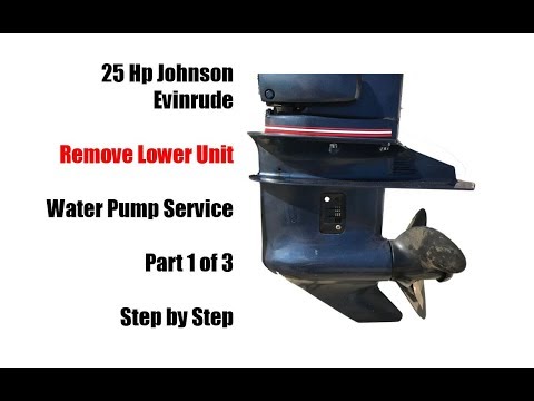 1985 to 2005 25 Hp Johnson Evinrude Water Pump Impeller Replacement - Part 1 of 3