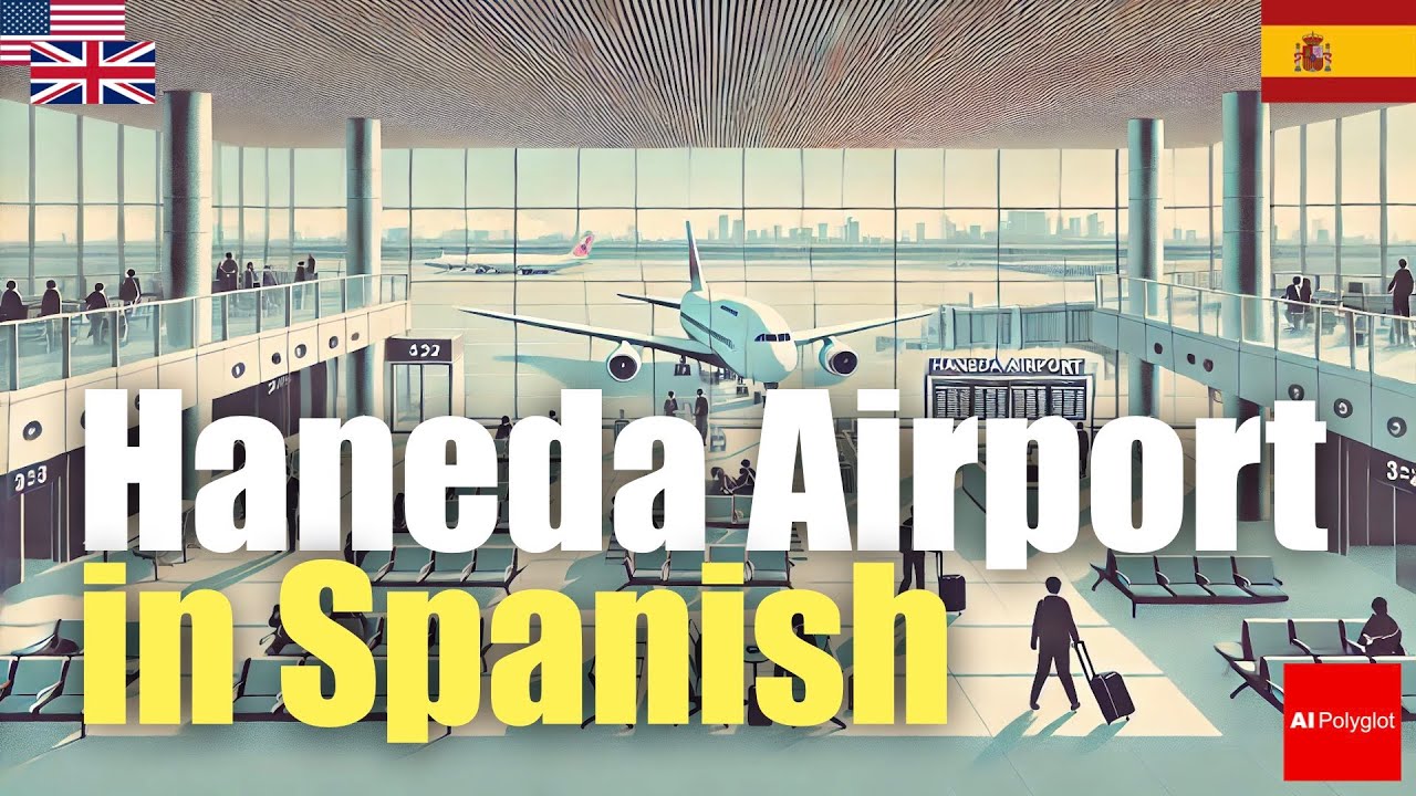 Haneda Airport in Spanish | Passive listening | with hiragana Haneda Airport in Spanish | Passive listening | with hiragana