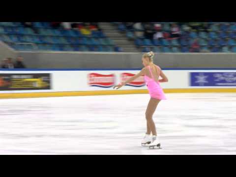 ISU 2014 Jr Grand Prix Dresden Ladies Short Program Lutricia BOCK GER