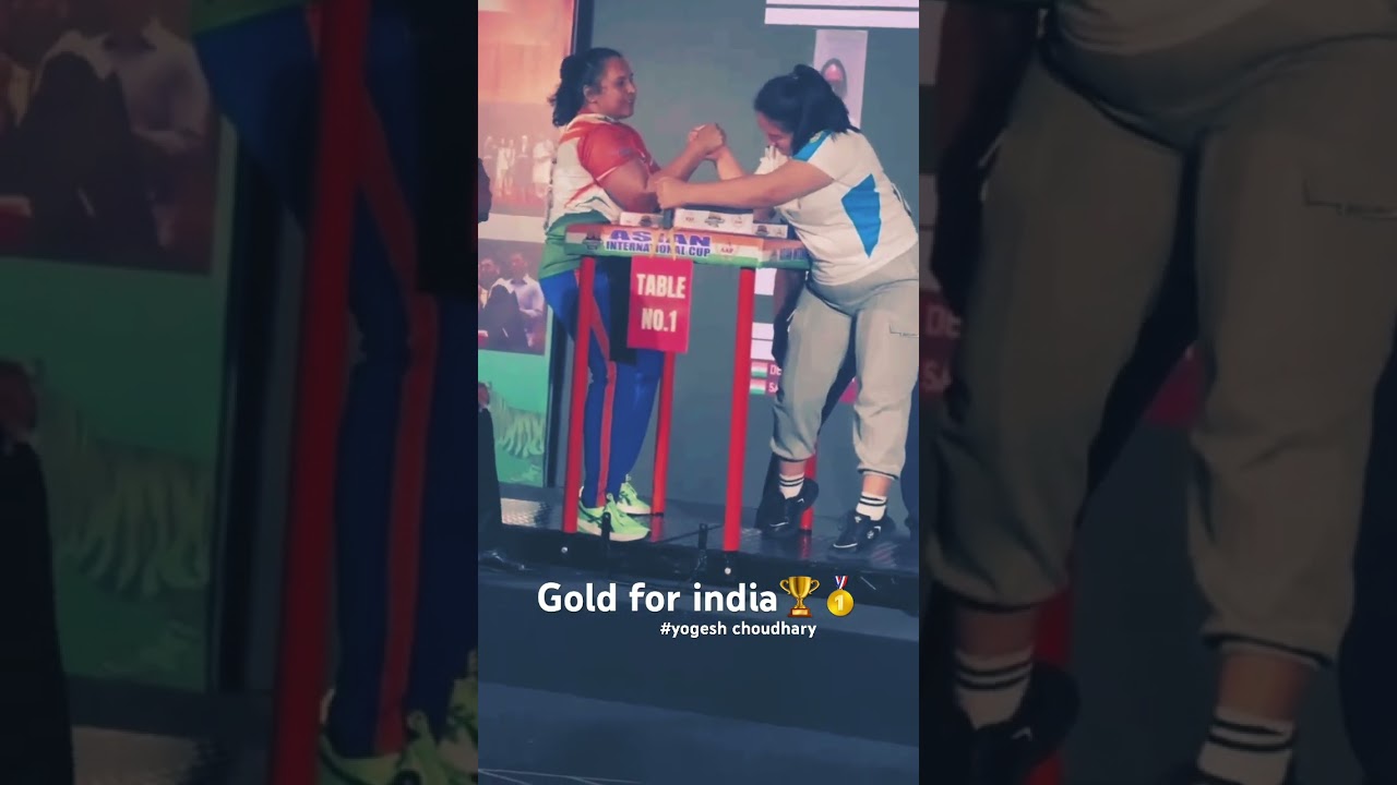 4 gold madal 🥇in asian armwrestling cup🏆#yogesh choudhary#armwrestling …