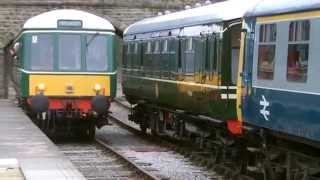 preview picture of video 'Half an Hour at (94) - Ecclesbourne Valley Railway 28.2.2015 -Wirksworth-Class 122 Derby Lightweight'