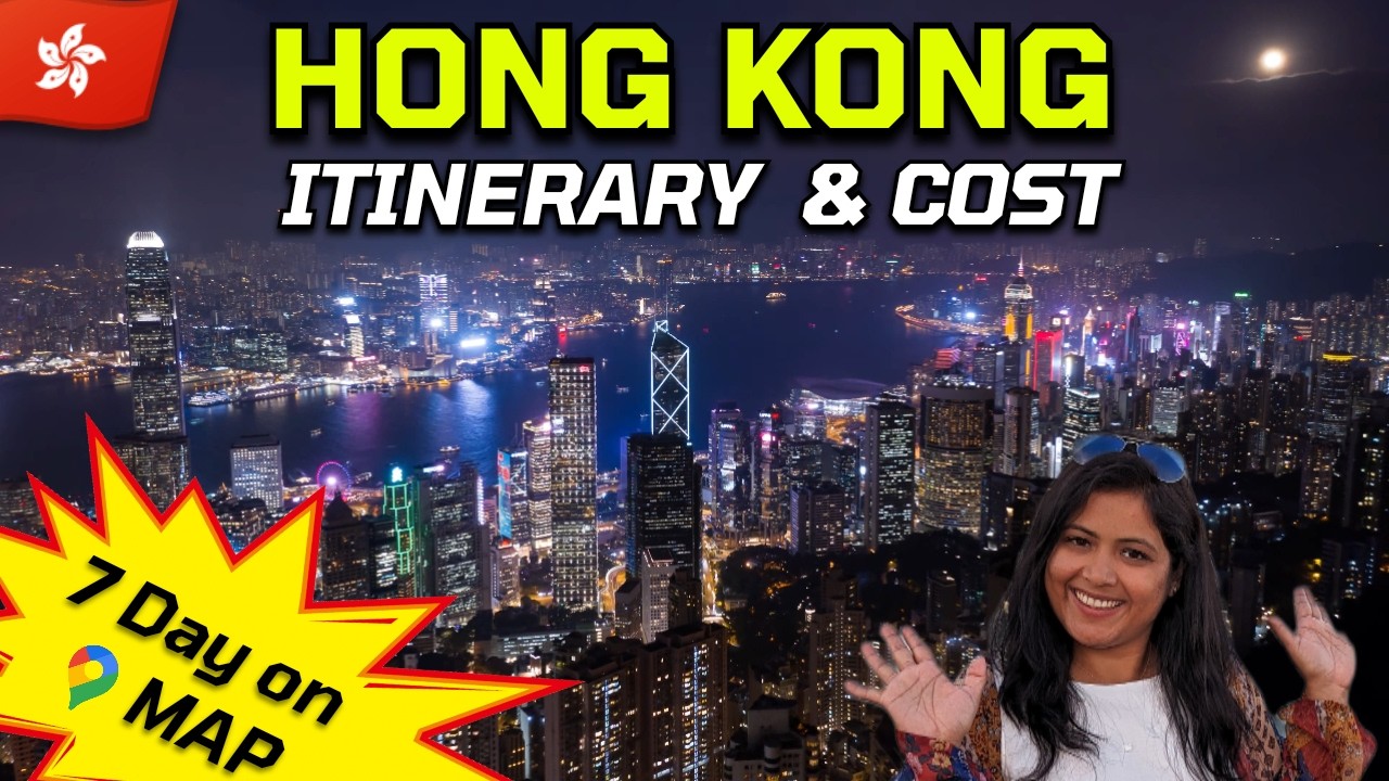 HONG KONG & MACAU ITINERARY & COST | Day wise plan on Map | Hong Kong Disneyland | India to HongKong