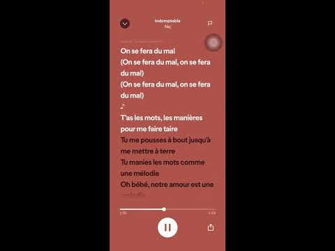 Nej- indomptable paroles