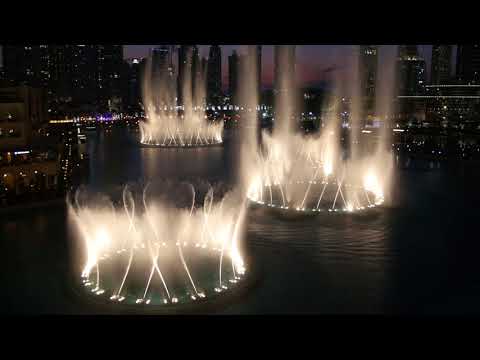 Dubai Fountains 4K  Enrique Iglesias