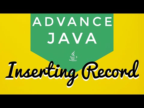 Advance Java Tutorial 3 Jdbc Inserting A Record Into A Table Using Statement Object