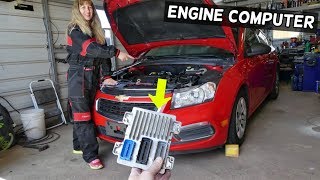 ENGINE COMPUTER ECU REPLACEMENT CHEVROLET CRUZE SONIC  ENGINE ECU REPLACEMENT LOCATION