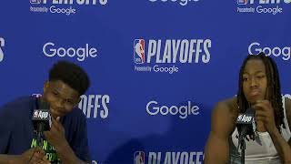 Edwards & Dosunmu PostGame Interview | Minnesota Timberwolves vs San Antonio Spurs