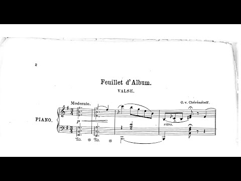 Alexander Sheremetev - Feuillet d'Album, Valse [1887]