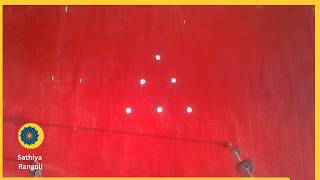 3x1 seq 8 | நவராத்திரி சிறப்பு கோலம் | Navaratri Kolam | Easy Kolam with Dots