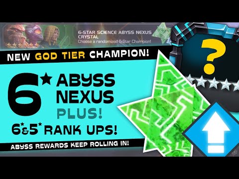 6 Star ABYSS NEXUS Crystal Opening + 5/ 6* Rank Up- GOD TIER Pull! | Marvel Contest of Champions