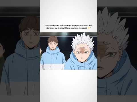 Hinata and kageyama unleash their signature quick attack ⚡ #anime #hinata #haikyuu #kageyama #fypシ゚