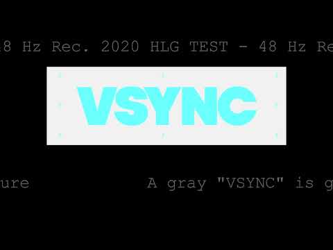 VSYNC TEST 48p Rec. 2020 HLG