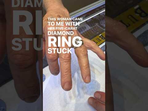 Stuck Ring? How We Safely Removed a 5ct Diamond Ring Without Cutting!