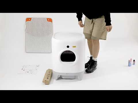 PETKIT | Kačių kraiko kilimėlis Pura X ir Pura Max | 55x55x13 cm video