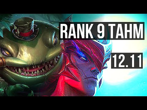 TAHM KENCH vs YONE (TOP) | 5/0/5, 71% winrate, 1.3M mastery, Rank 9 Tahm | TR Master | 12.11
