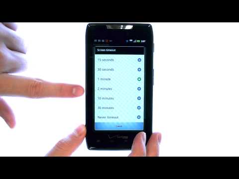 How Do I Change The Screen Time Out Or Lock Time On My Motorola Droid RAZR Or RAZR Maxx?