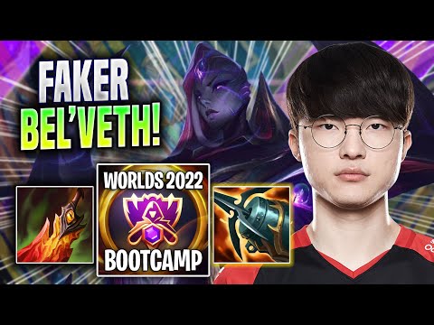 FAKER IS SO CLEAN WITH BEL'VETH! - T1 Faker Plays Bel'veth JUNGLE vs Viego! | Bootcamp 2022