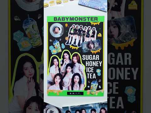 Scrapbooking | BABYMONSTER SUGAR HONEY ICE TEA 베이비몬스터 다꾸 Journaling