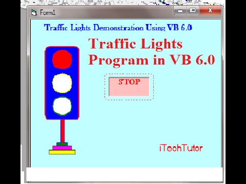 Learn Visual Basic 6.0 (VB6)- Road Traffic lights Animated system -Step by Step Tutorial