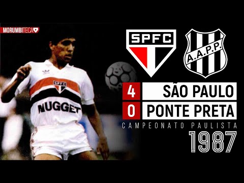 São Paulo 4x0 Ponte Preta - 1987 - GOLEADA COM TODA A CLASSE DE SILAS!