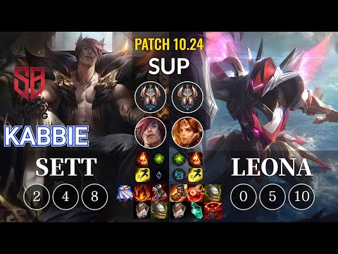 SB Kabbie Sett vs Leona Sup - KR Patch 10.24