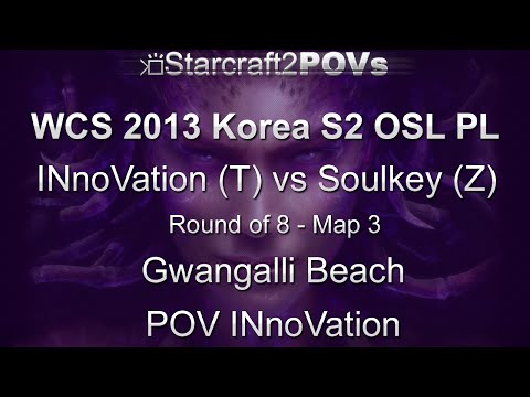 SC2 HotS - WCS 2013 KR S2 PL - INnoVation vs Soulkey - Ro8 - Map 3 - Gwangalli Beach - INnoVation