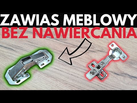 Zawiasy meblowe bez wiercenia🤔 zawias tłoczkowy meblowy 🔨