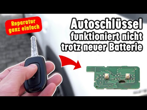 Autoschlüssel reparieren - funktioniert nicht trotz neuer Batterie - Reparatur ganz einfach