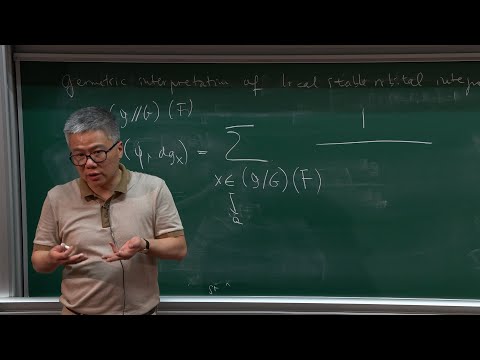 Bao Chau Ngo - 1/3 Orbital integrals, moduli spaces and invariant theory