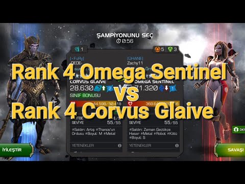 Aw:Boss Rank 4 Omega Sentinel vs Rank 4 Corvus Glaive